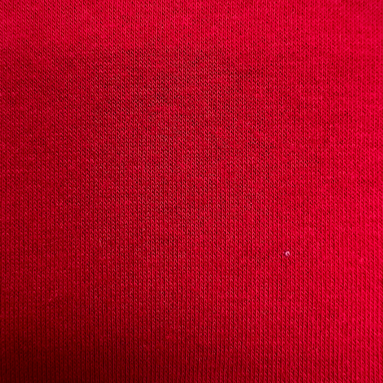 Scarlet Red Stretch Fine Twimshirt Fleece pletena tkanina